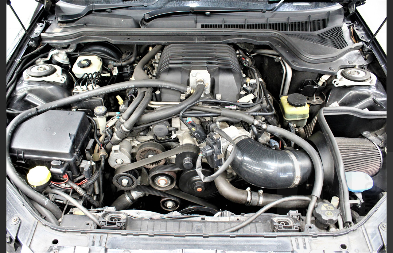 2/2010 Holden Commodore SS-V VE MY10 4d Sedan Black V8 Supercharged