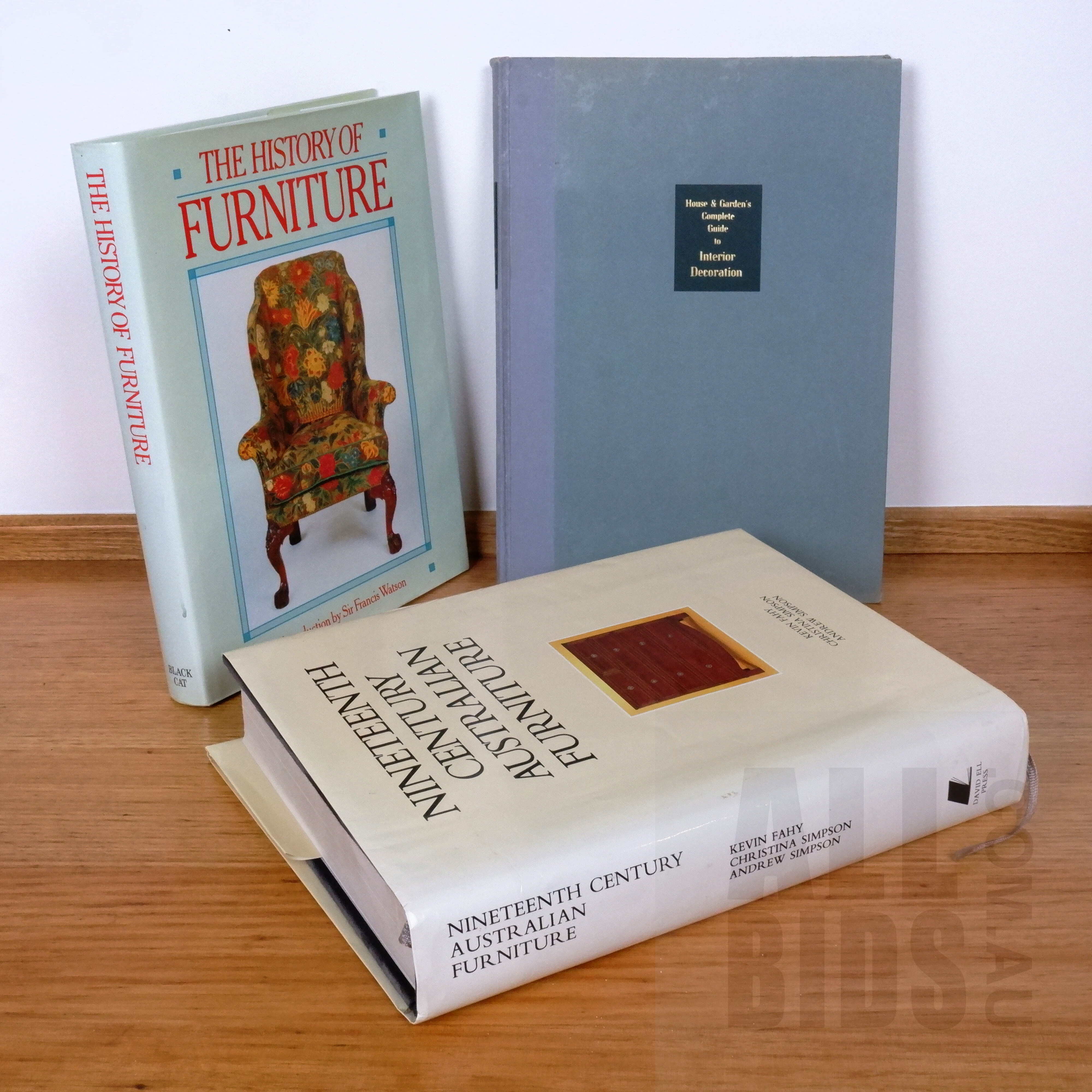 'Fahy and Simpson, Nineteenth Century Australian Furniture, and Two of Furniture Reference Books'
