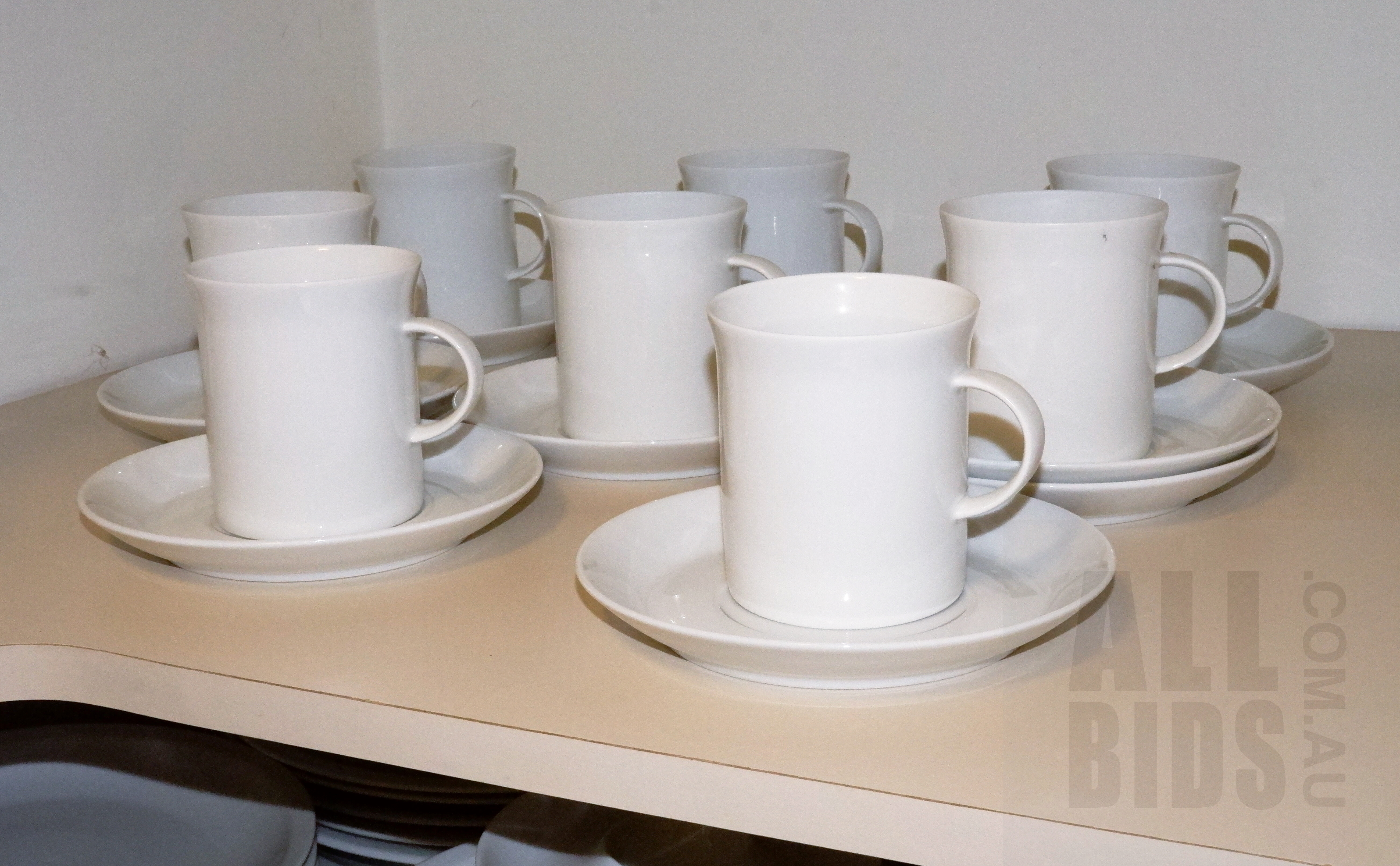 'Eight Rosenthal Studio Line Coffee Cups and Saucers'