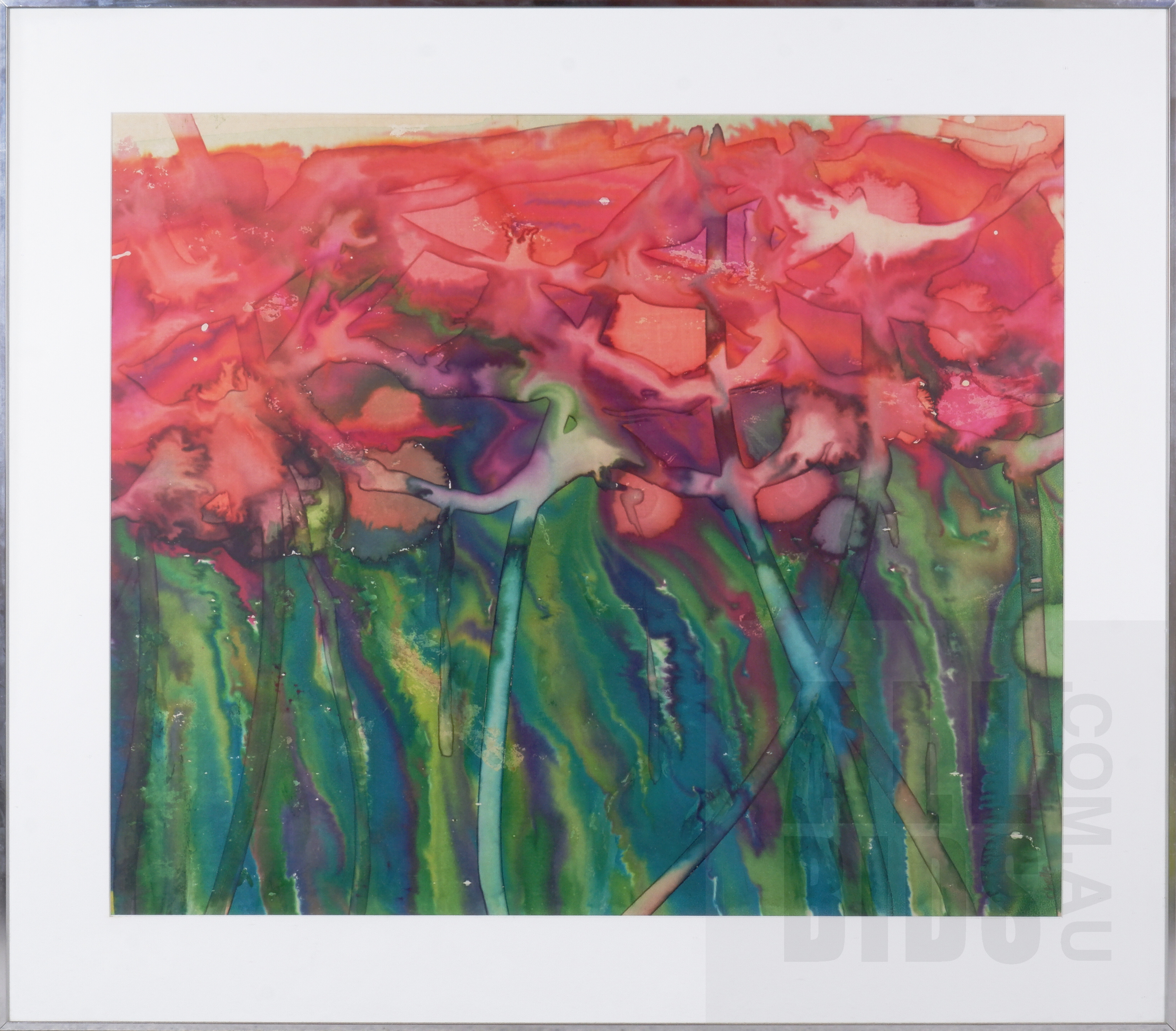 'A Framed Floral Watercolour, 57 x 67 cm'