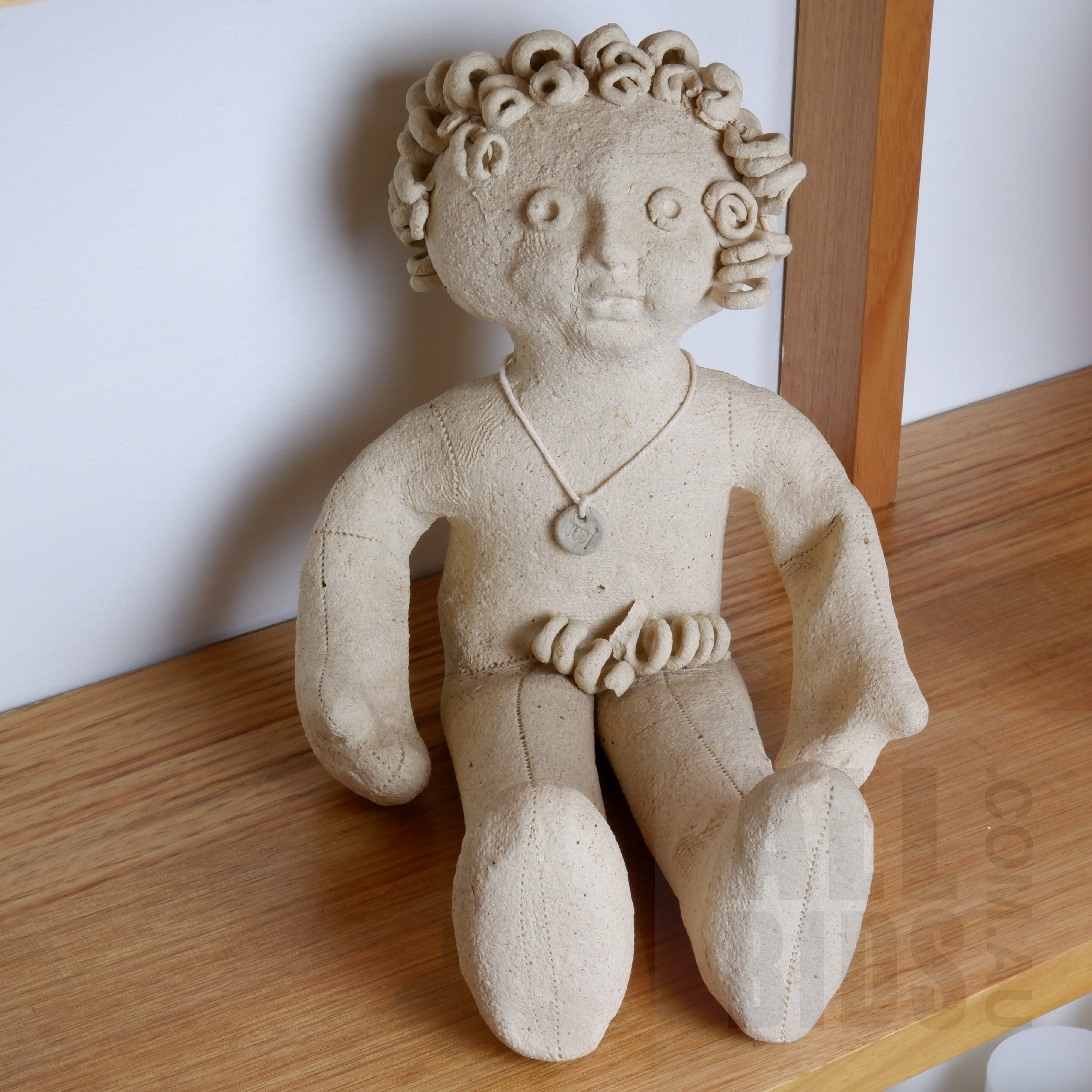 'Judi Elliott (1934-) Beginnings, Ceramic Doll'