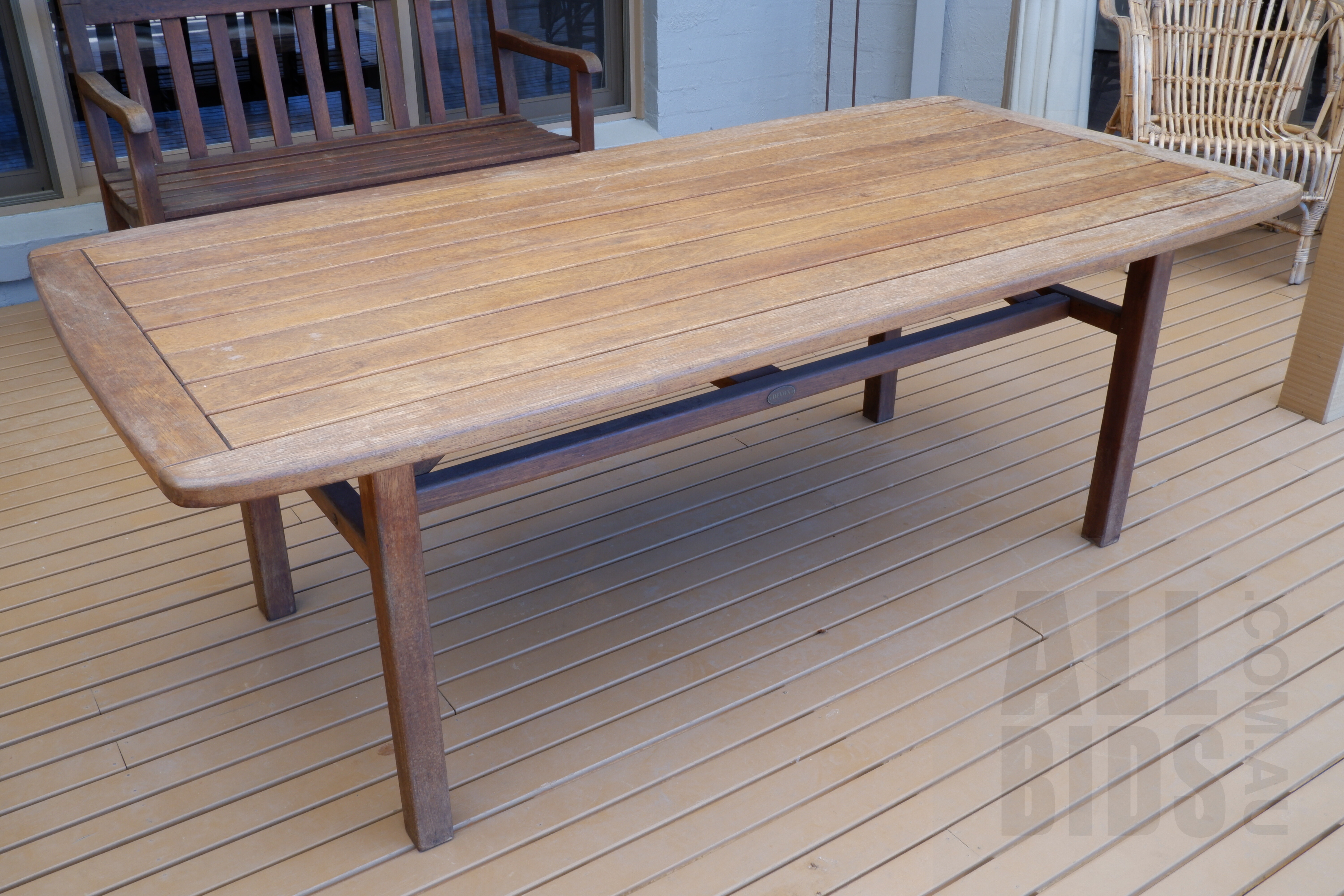 'Solid Australian Hardwood Outdoor Table'