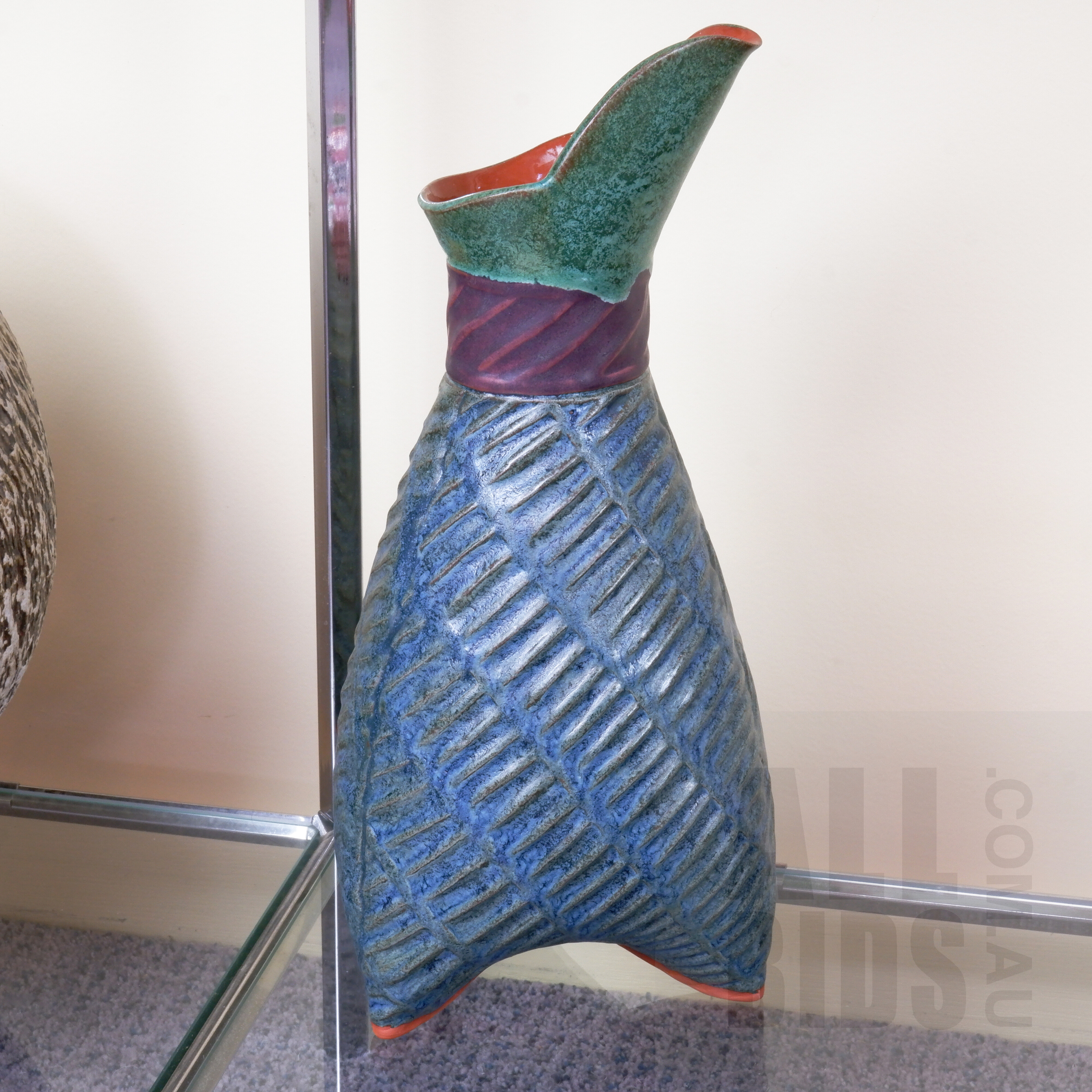 'Sandi Pierantozzi, Glazed Ceramic Carafe'