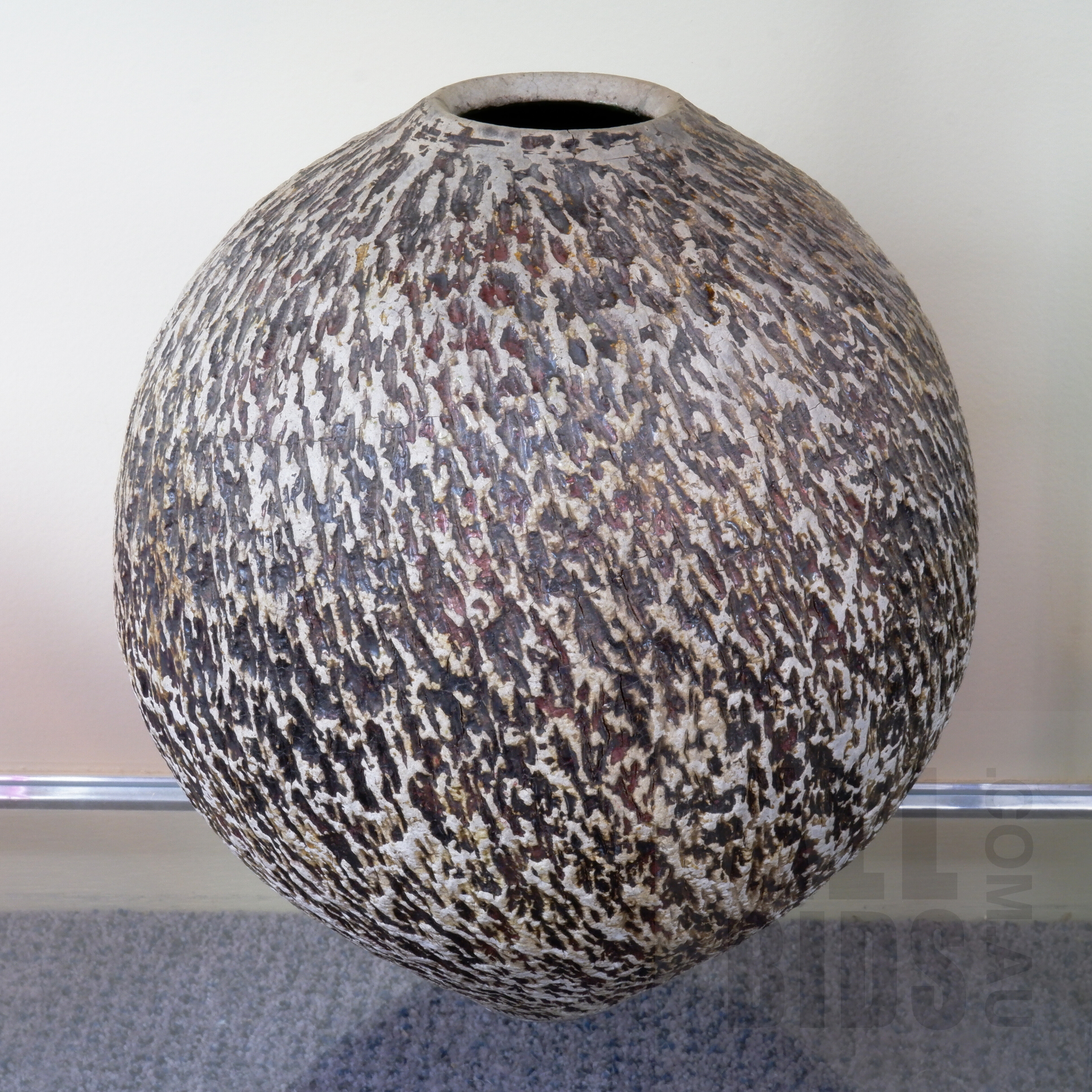 'Robert Forster, Studio Ceramic Bulbous Form Vase'