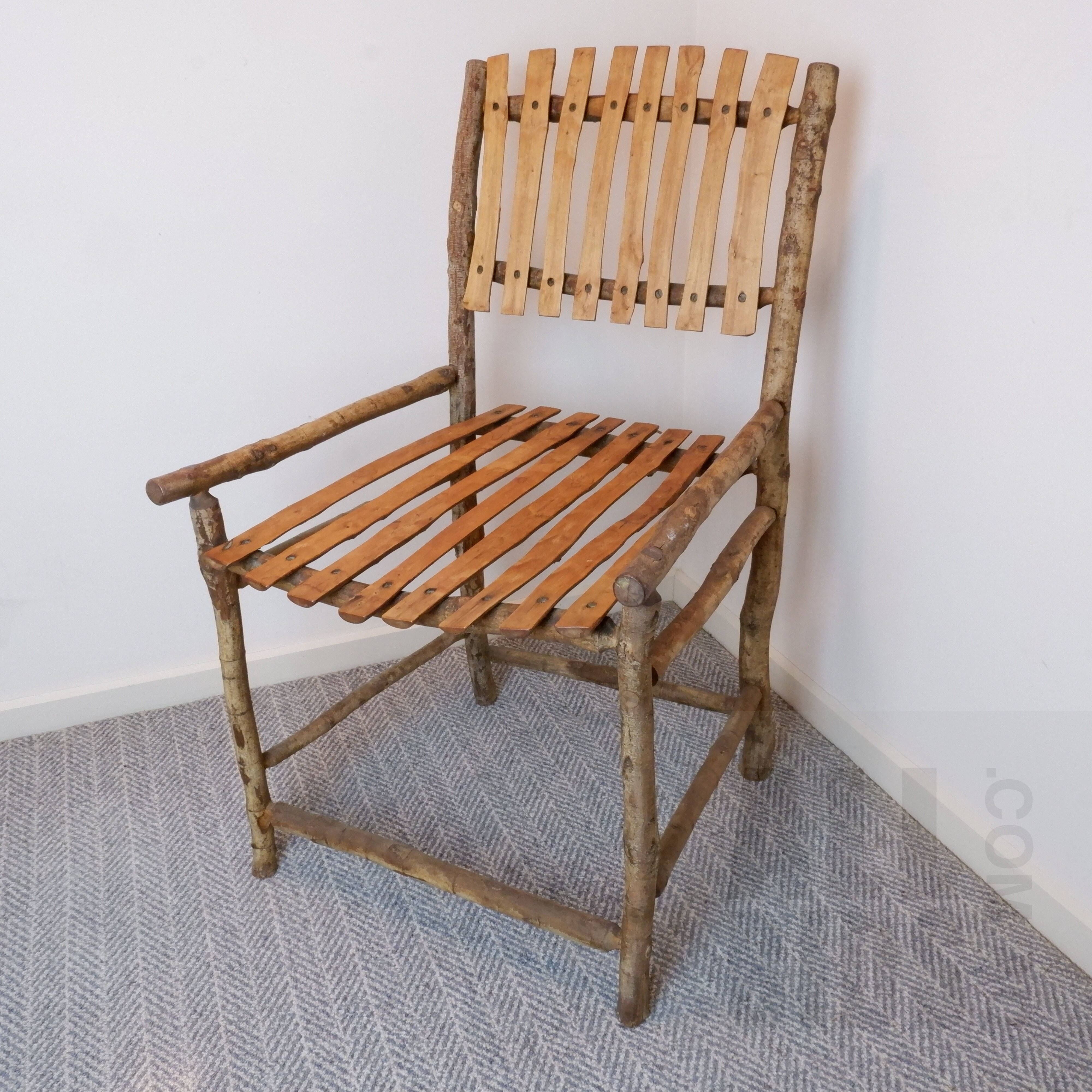 'Bespoke Carved Horizontalis Armchair, Ex Exhibition of Tasmanian Furniture at Beaver Galleries'