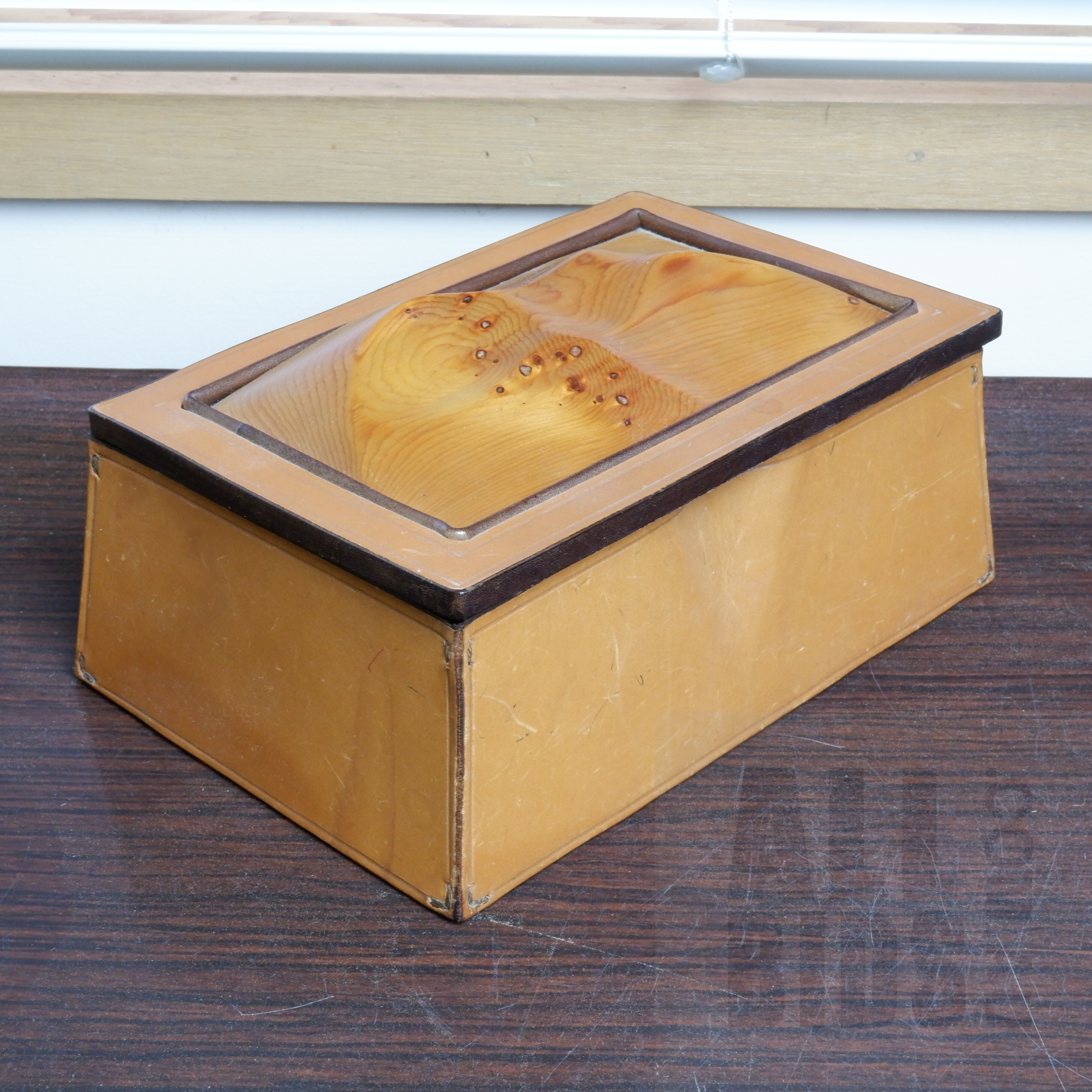 'Bespoke Huon Pine and Leather Box'