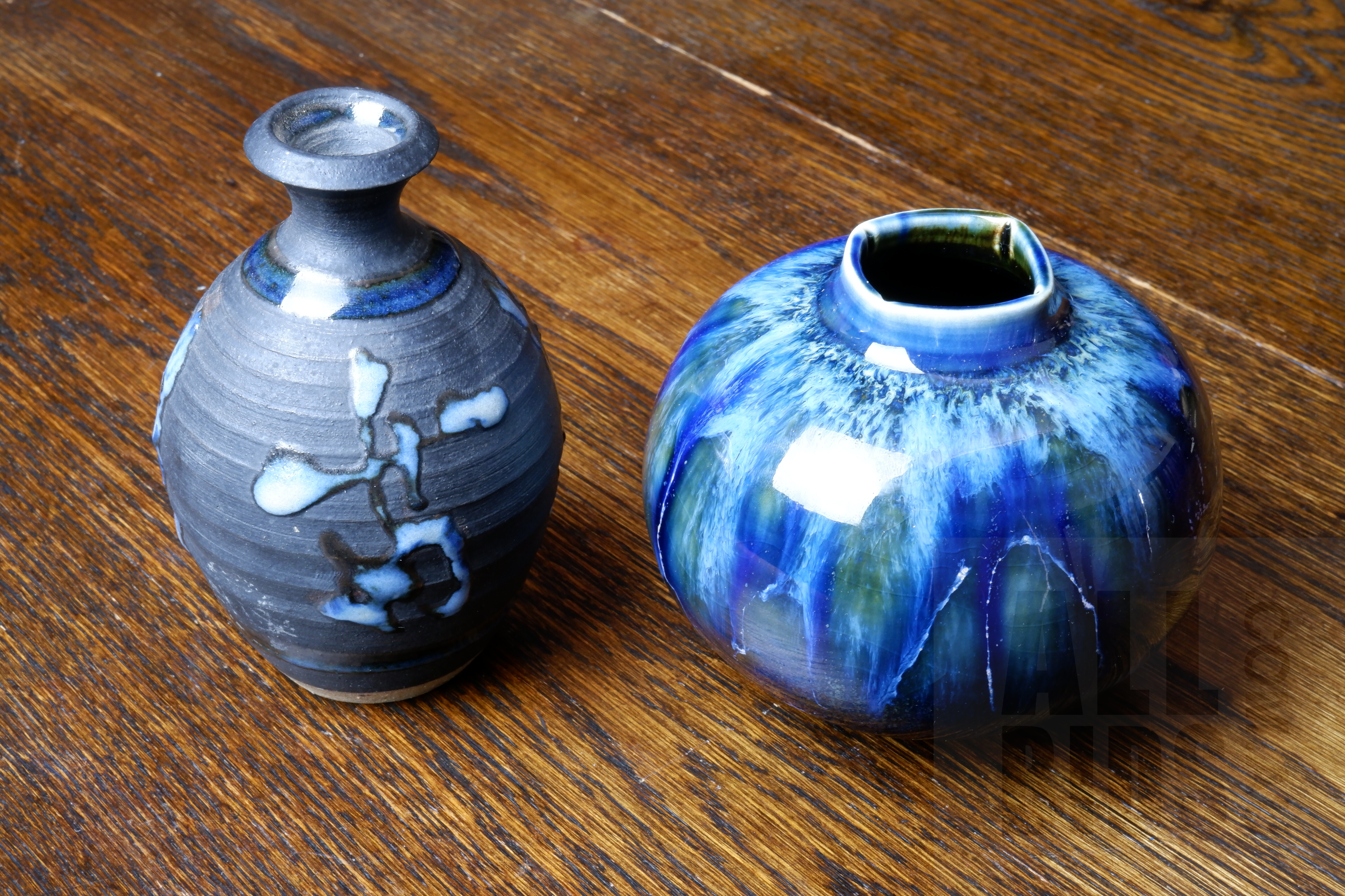 'Two Australian Studio Ceramic Vases'