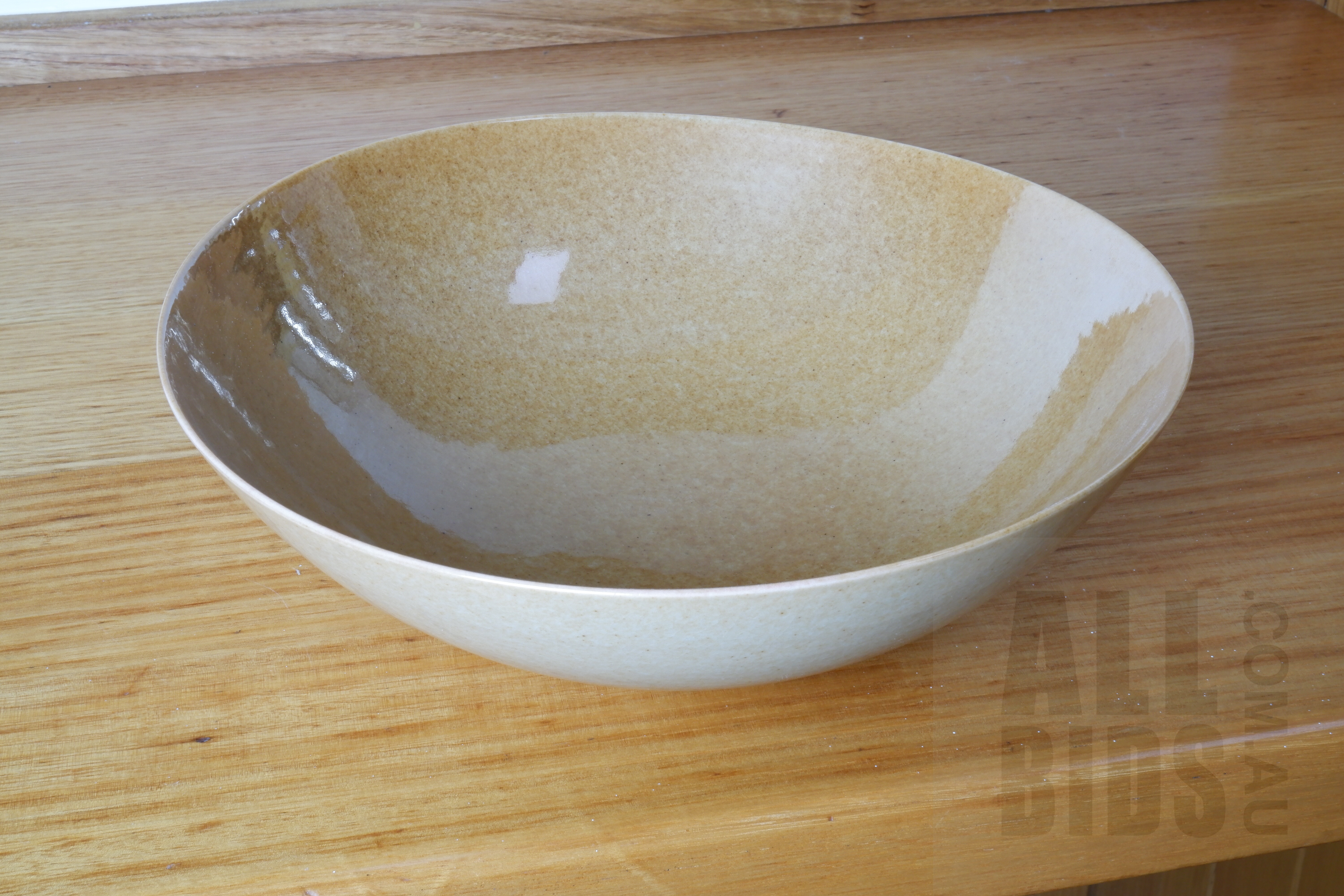 'Phil Elson Orange Lustre Ceramic Bowl'