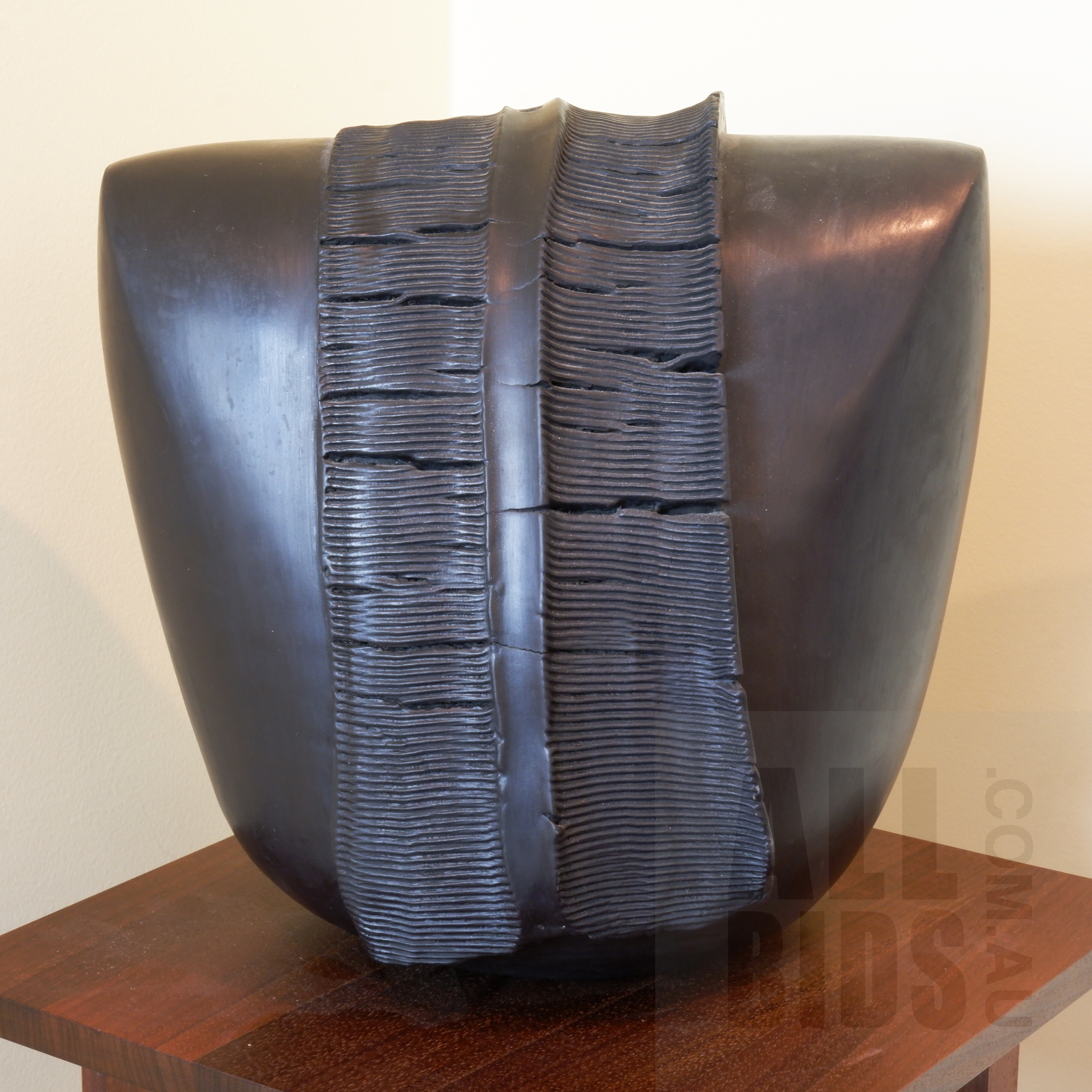 'Peter Petruccelli (1934-2013) Black Form, Ceramic, From the 1987 Language of Form Exhibition'