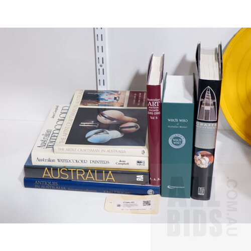 Collection of Australian Art Reference Books, Including Crafts Movement in Australia: A History