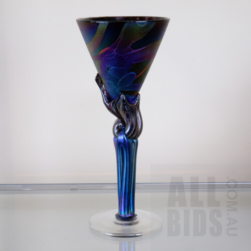 Colin Heaney, Lustre Glass Wine Goblet, 2003