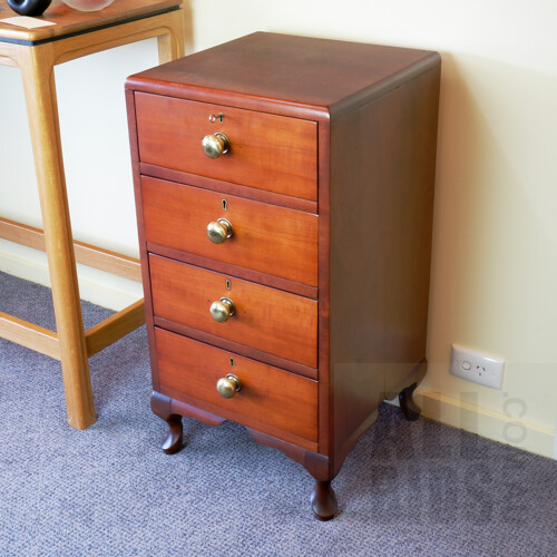 Early 20th Century Mahogany Bedside Chest of Drawers