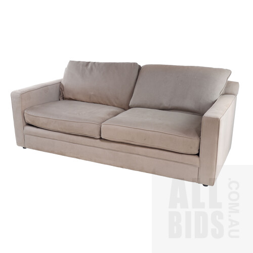 Freedom Furniture Fabric Upholstered Sofa, Length 216cm, Second of a Pair Available
