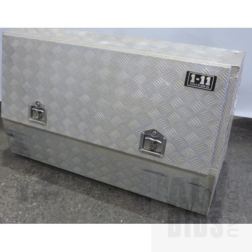 1-11 Checker Plate Ute Tool Box