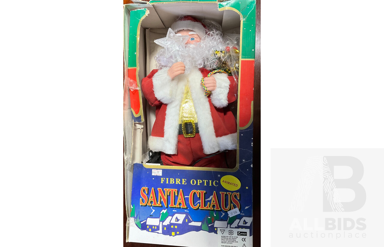Fibre Optic Santa Claus Decoration - Lot 1386939 | ALLBIDS