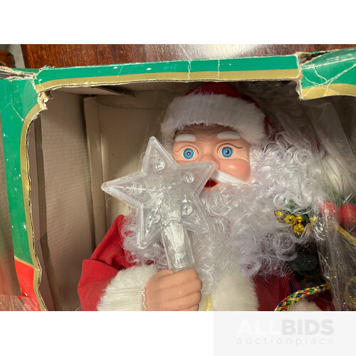 Fibre Optic Santa Claus Decoration in Original Box