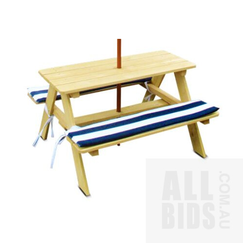 Educational Experience Children's Outdoor Long Table And Chair 827243