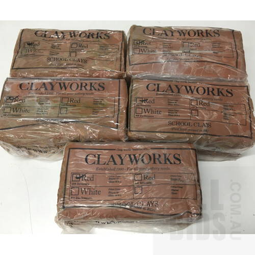 Clayworks School Red Earthenware Clay 10kg