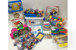 Assorted Children Toys And Games Include Santoys, Dantoys, Gigo, Mobilo, Tick It And Educational Experience - Lot Of 23