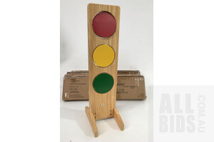 Vivaio Traffic Sign, Wooden 829072 - Lot Of Five - ORP $575.00