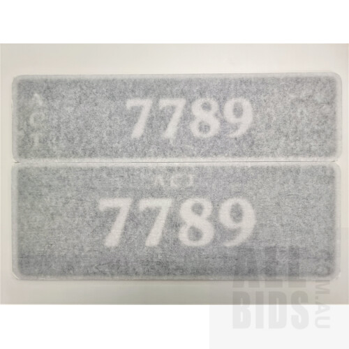 ACT 4-Digit Number Plate 7789 - Lot 1348544 | ALLBIDS