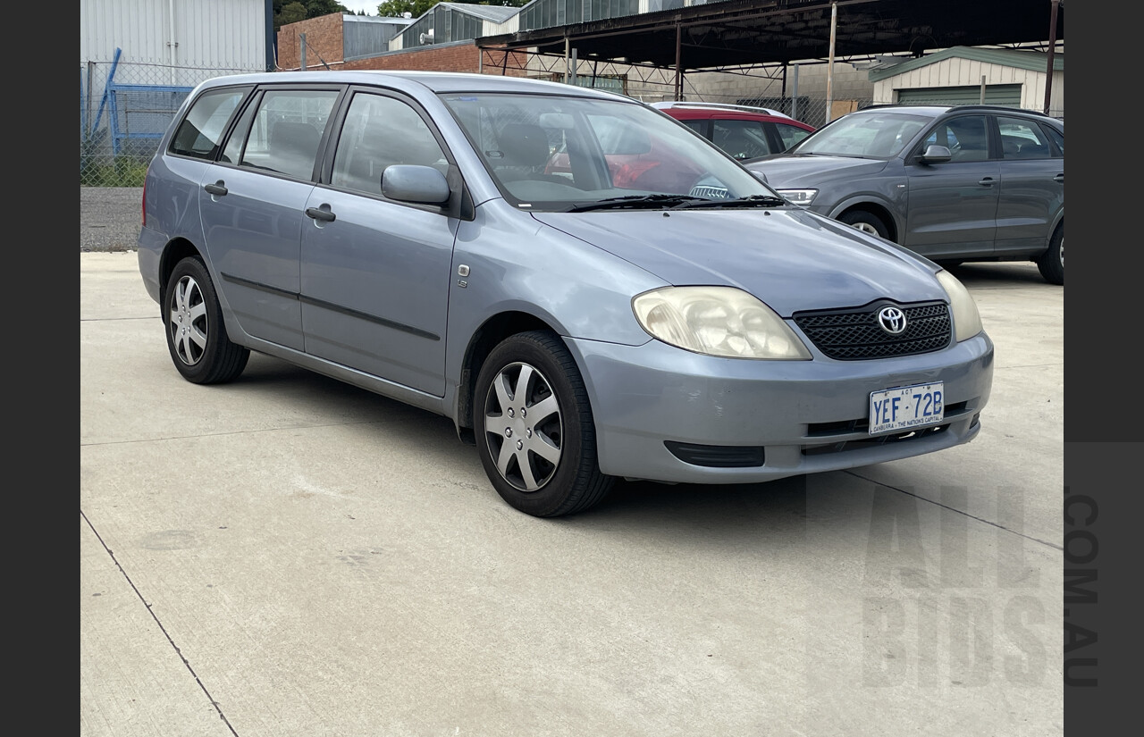 11/2003 Toyota Corolla Ascent ZZE122R - Lot 1303301 | CARBIDS