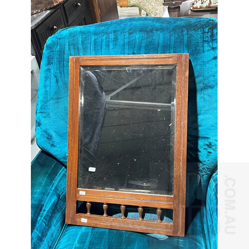 Vintage Timber Framed Mirror