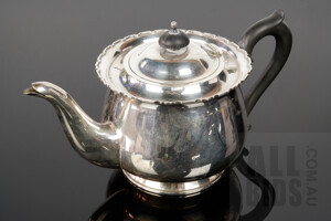 Antique Australian Sterling Silver Bachelors Teapot, Fairfax & Roberts Sydney, 453g