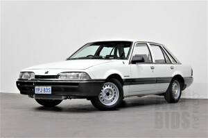 6/1987 Holden Commodore SL VL BT-1 4d Sedan White 3.0L Turbo - Genuine Ex-Police