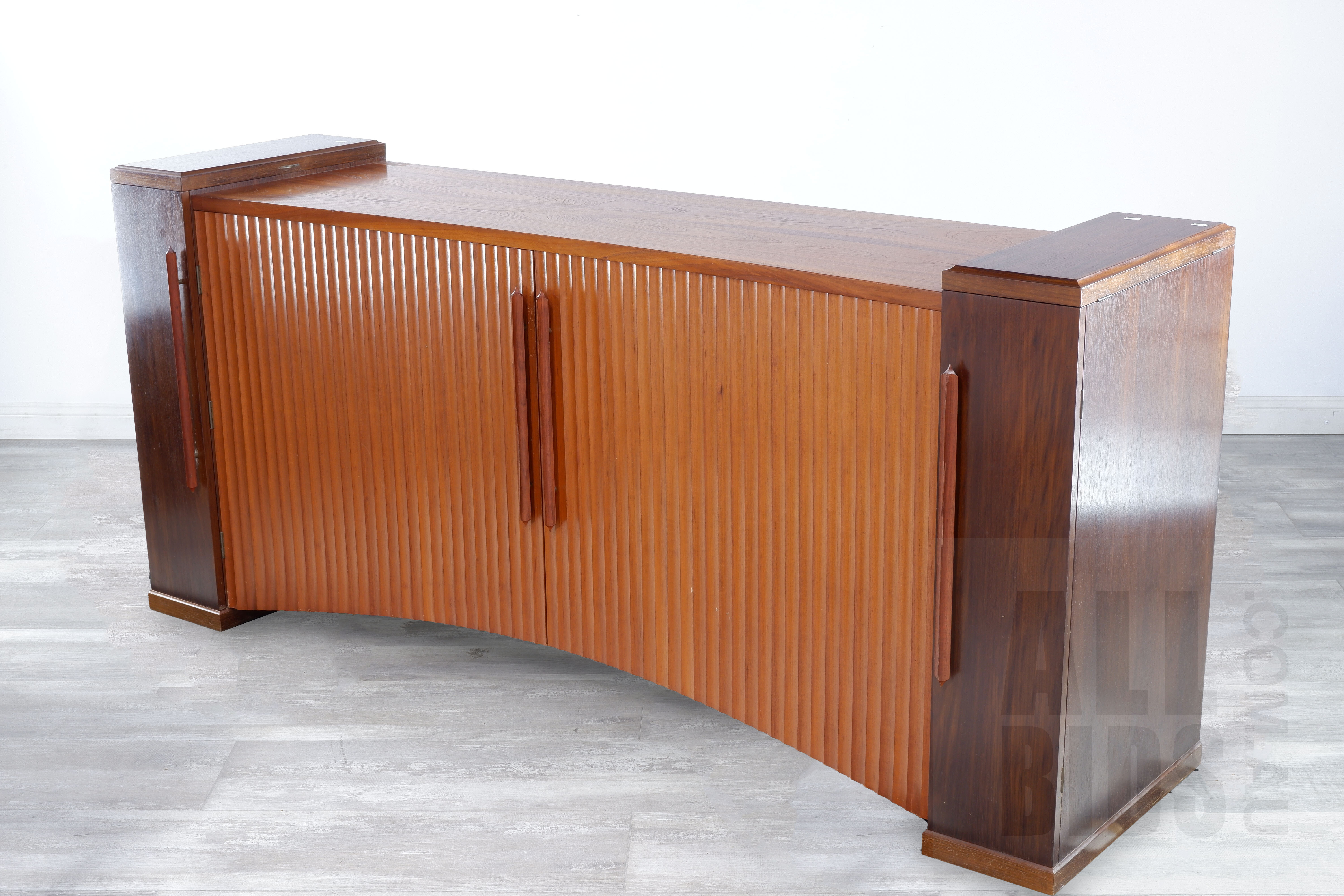 'Bespoke David Upfill Brown Cedar and Tasmanian Blackwood Sideboard, Commissioned in the 1990s'