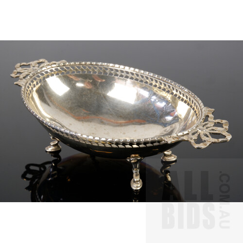 Edwardian Pierced Sterling Silver Sweets Bowl, London, W Drummond & Co, 1905, 66g