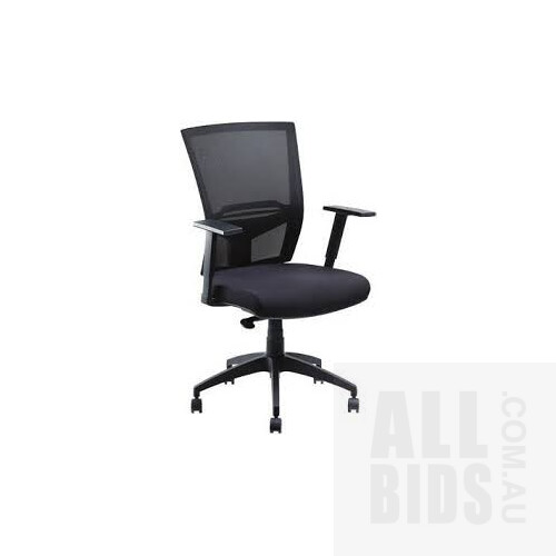 radar ii ergonomic heavy duty chair black