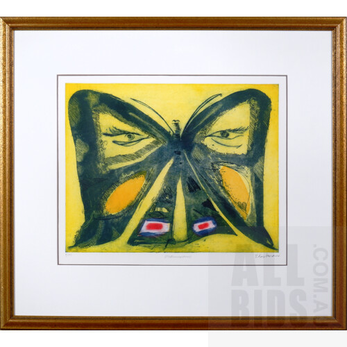 Charles Blackman (1928-2018), Metamorphosis, Coloured Etching, 40 x 50 cm (image)