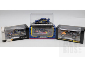 Assorted Diecast Racing Cars 1:64 Scale - Lot of 4