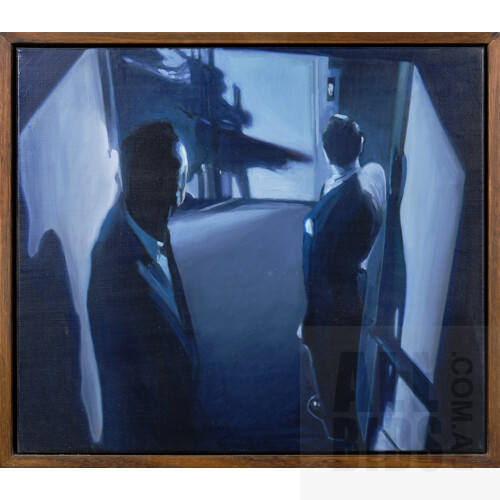Dianne Gall (born 1954), Noir 2009, Oil on Linen, 30.5 x 35 cm