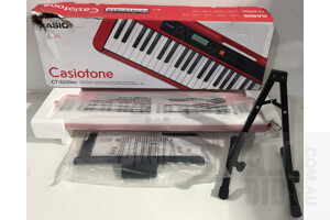 Casiotone CT-S200RD Keyboard and Guitar Stand. ORP $249.00.