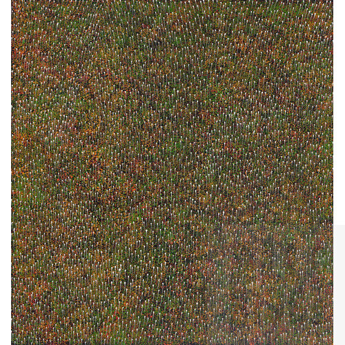 Gracie Morton Pwerle (born 1956), Bush Plum, Acrylic on Canvas, 95 x 89 cm 
