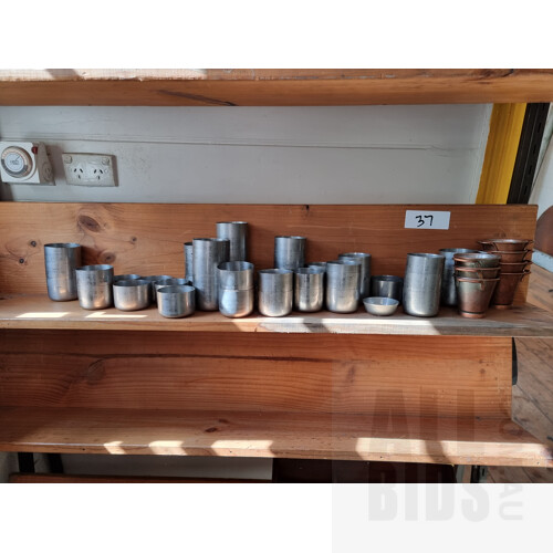 Quantity of Stainless Steel Ramekins and Decorative Pots