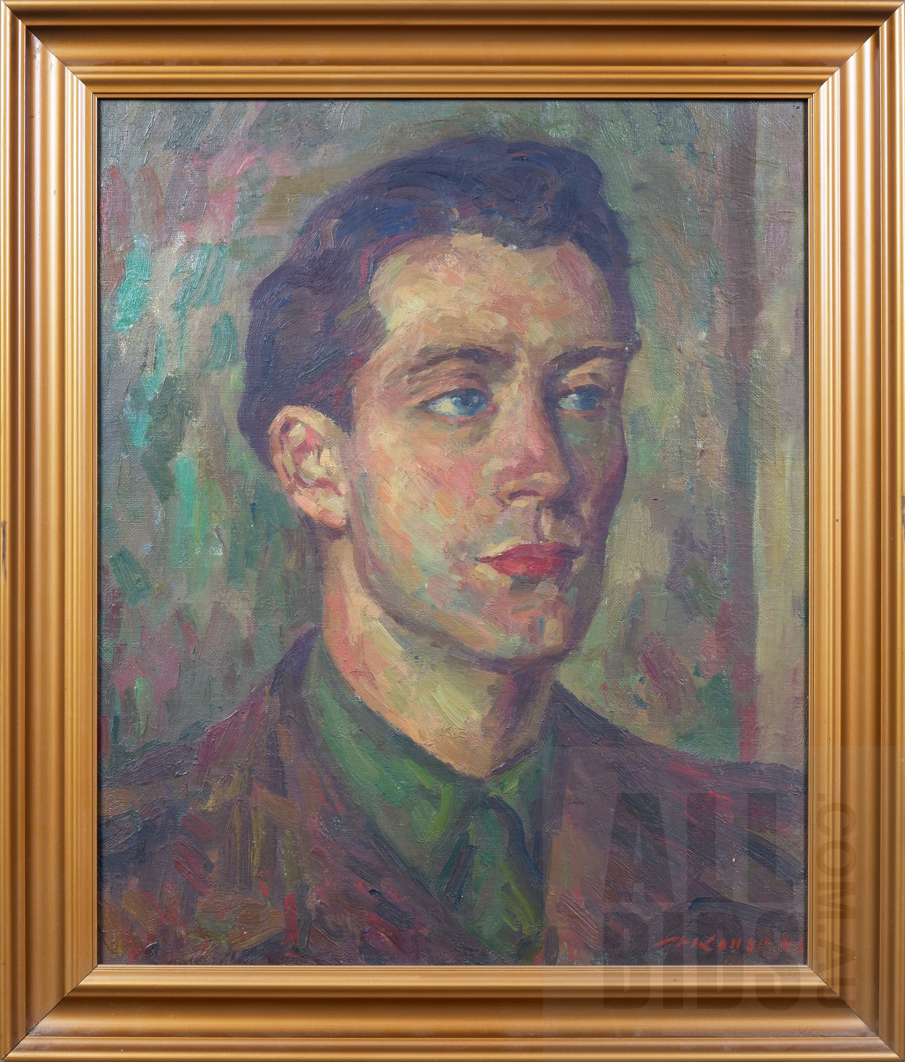 'Portrait of a Man 1946, Oil on Canvas, 55 x 47 cm (incl. frame)'