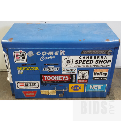 Large Blue Kingchrome Toolbox and Tools