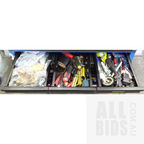 Large Blue Kingchrome Toolbox and Tools