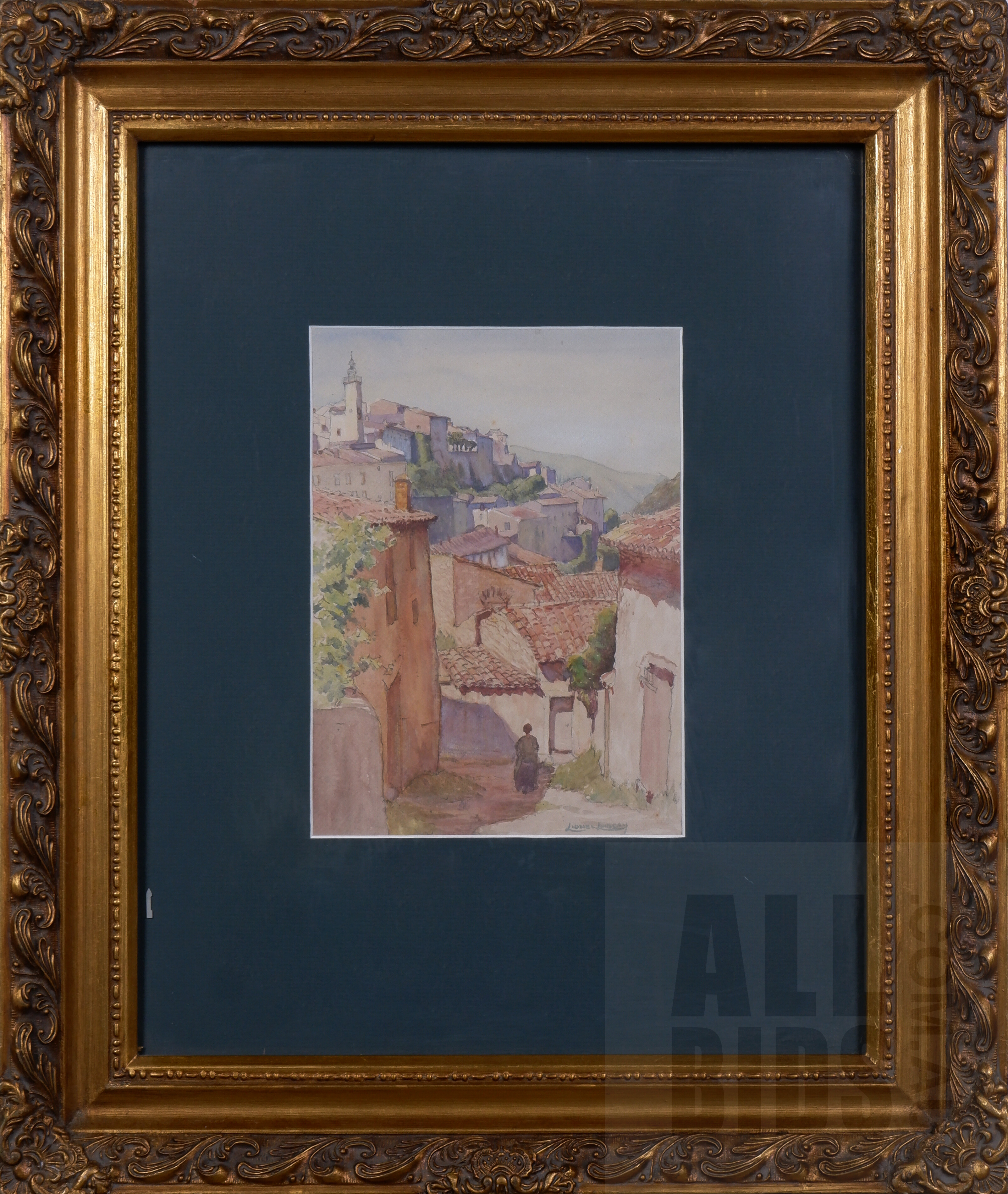 'Lionel Lindsay (1874-1961), Spanish Village Scene, Watercolour, 27 x 20 cm'