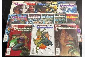 Assorted 1st Print DC the New 52 Voodoo Comics Issues 0-12 Written by Joshua Williamson and Ron Marz in Protective Comic Sleeves - Lot of 13