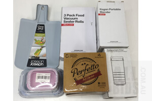 Assorted Kitchen Items. Total ORP $138.94. Lot of 6.