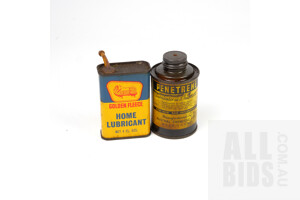 Vintage Golden Fleece Tin and Another Penetrene Tin