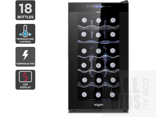 kogan premium 8 bottle thermoelectric wine cooler