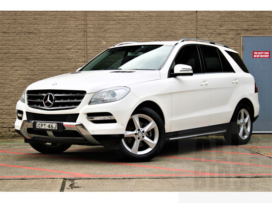 11/2013 Mercedes-Benz ML 250 CDI Bluetec (4x4) 166 4d Wagon Polar White 2.1L Turbo Diesel