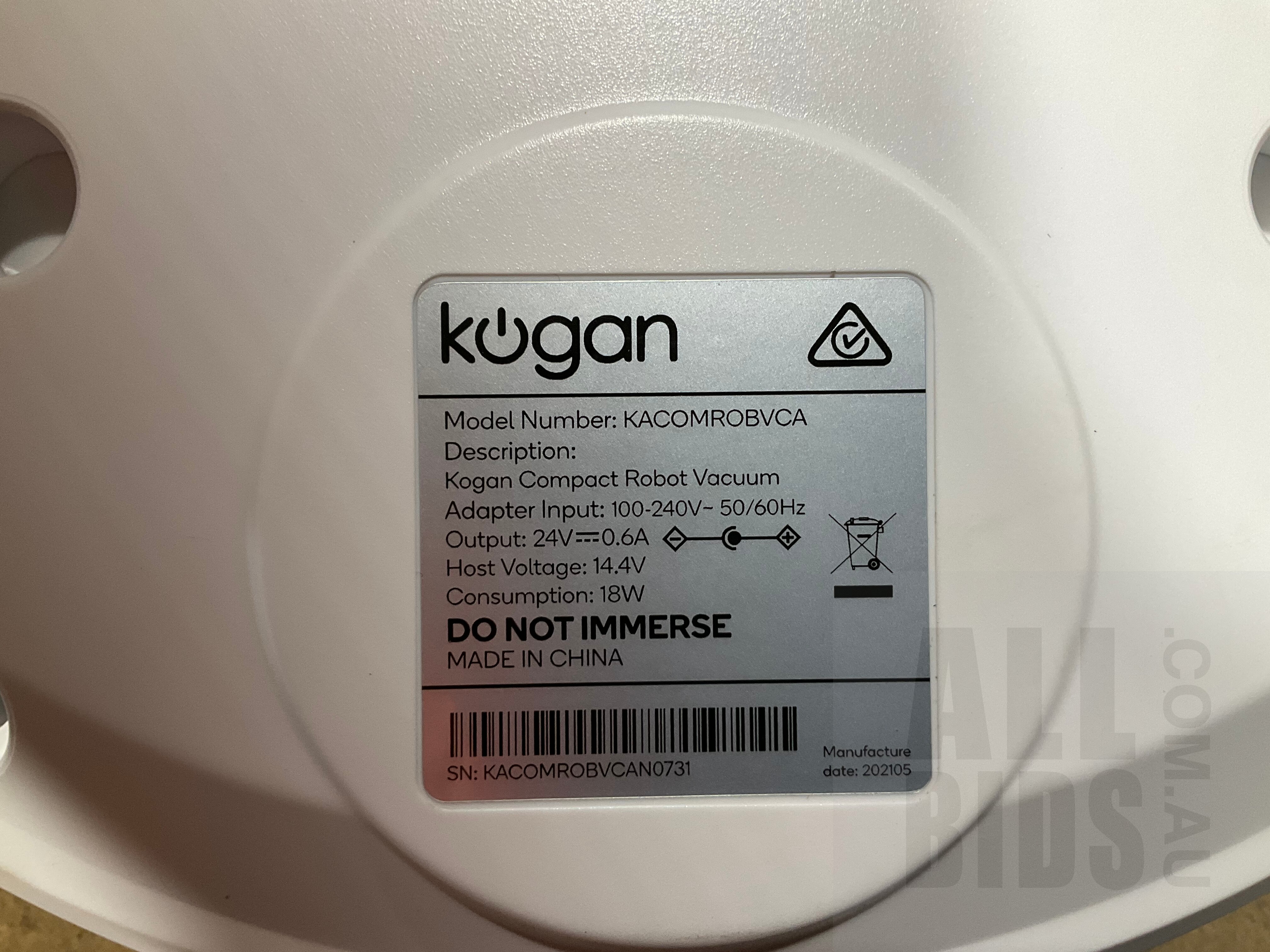 kogan compact robot vacuum