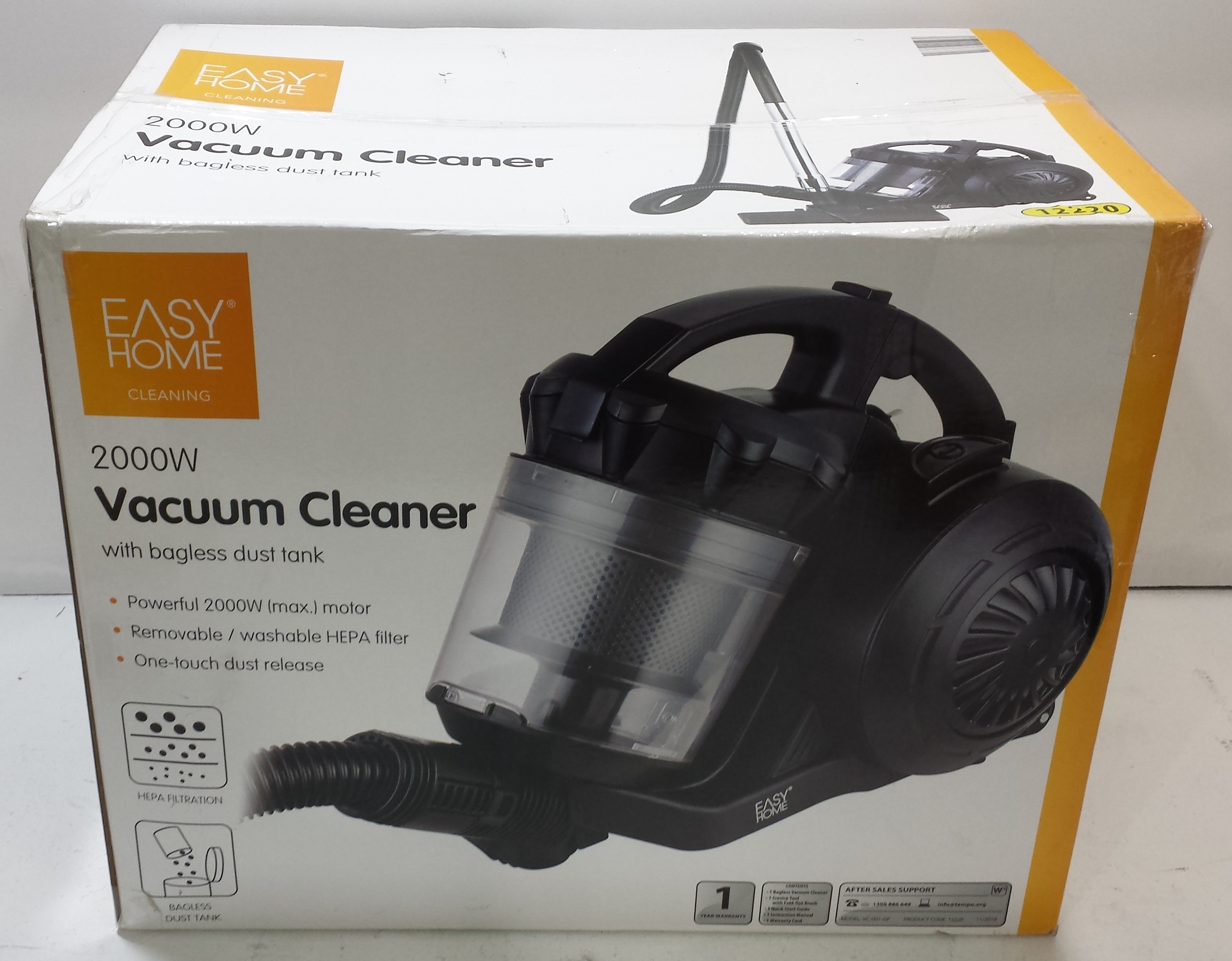 easy home 2000w vacuum cleaner