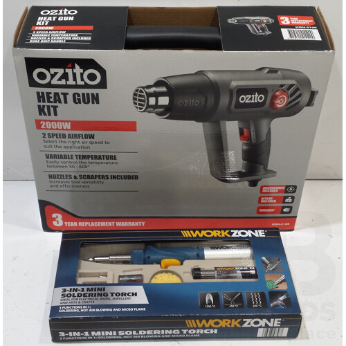 Ozito Heat Gun Kit and Workzone - Lot 1391950 | ALLBIDS